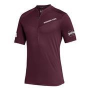  Mississippi State Adidas Sideline Zip Polo