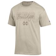  Mississippi State Champion Women's Tonal Straight Stack Over Logo Tee