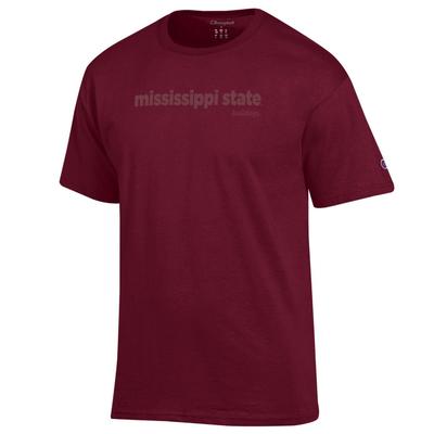 Mississippi State Champion Women's Tonal Straight Stack Tee