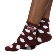  Mississippi State Polka Dot Fuzzy Socks