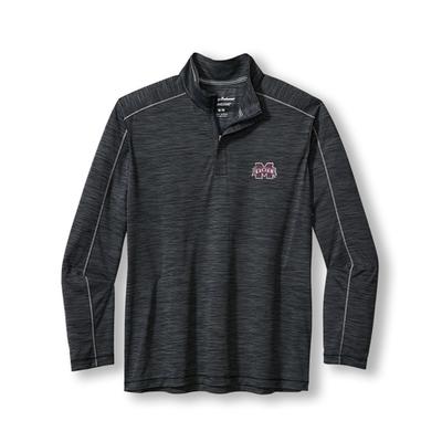 Mississippi State Tommy Bahama Islandzone Player Point 1/2 Zip Pullover