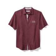  Mississippi State Tommy Bahama Sport Coconut Point Palm Vista Camp Shirt