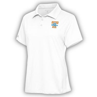 Tennessee Lady Vols Antigua Women's Motivated Brushed Jersey Polo WHITE