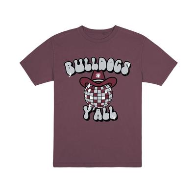 Mississippi State Uscape Disco Y'all Garment Dyed Tee