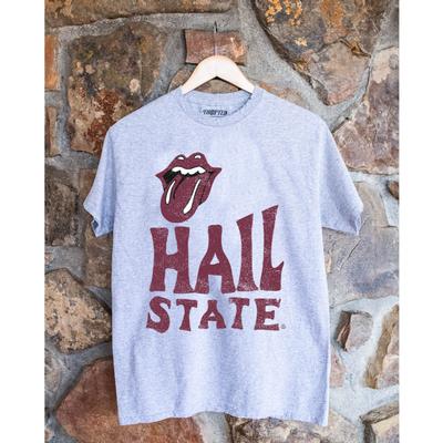 Mississippi State LivyLu Dazed Rolling Stones Thrifted Tee