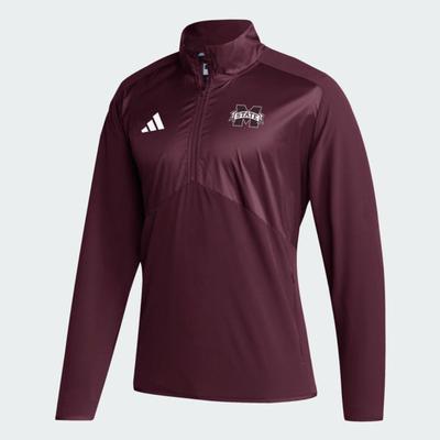 Mississippi State Adidas Sideline Woven 1/4 Zip Pullover