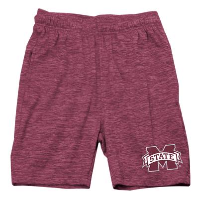 Mississippi State Wes and Willy Toddler Cloudy Yarn Short MAROON