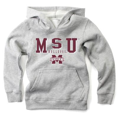 Mississippi State Wes and Willy Toddler Stacked Logos Fleece Hoody