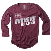 Mississippi State Wes And Willy Kids High- Lo Burn Out Tee