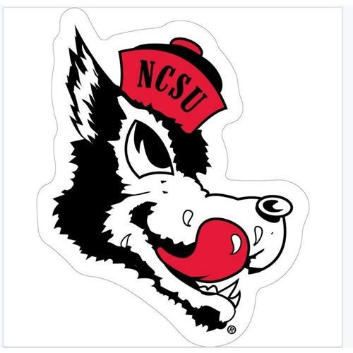 Nc State Retro Wolfie Decal 12