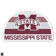  Mississippi State 3.25 Inch Gradient Half Moon Rugged Sticker Decal