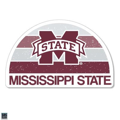 Mississippi State 3.25 Inch Gradient Half Moon Rugged Sticker Decal