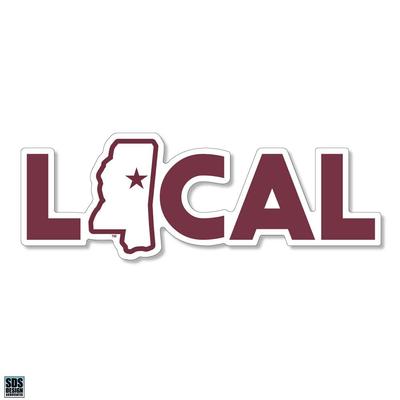 Mississippi State 3.25 Inch Local Rugged Sticker Decal