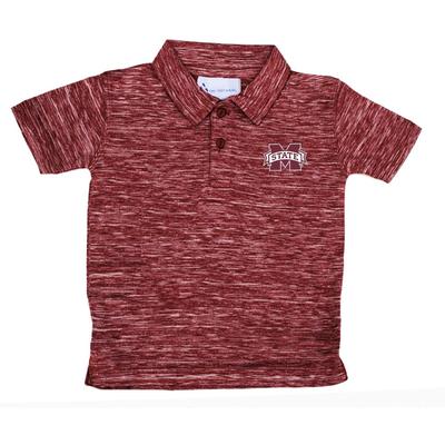 Mississippi State Toddler Space Dye Golf Polo