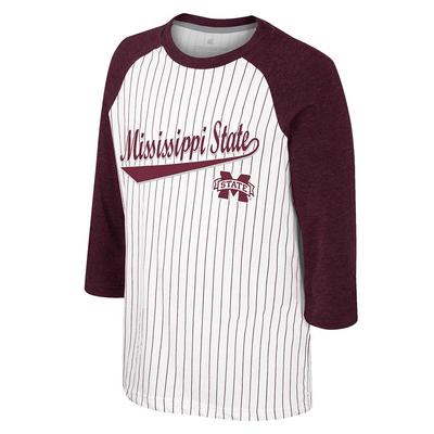 Mississippi State Colosseum YOUTH Dusty 3/4 Sleeve Tee