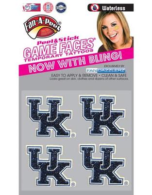 Kentucky Peel and Stick Game Faces 4 Pack