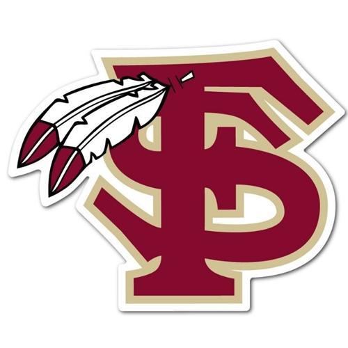 Florida State Feathered Logo Dizzler Decal (2")