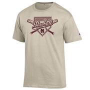 Mississippi State Champion Baseball Script Over Plate Tee