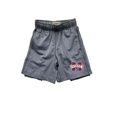 Mississippi State Wes and Willy Kids 2 in 1 with Leg Print Short