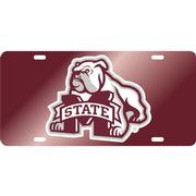  Mississippi State Reflective Bully Logo License Plate