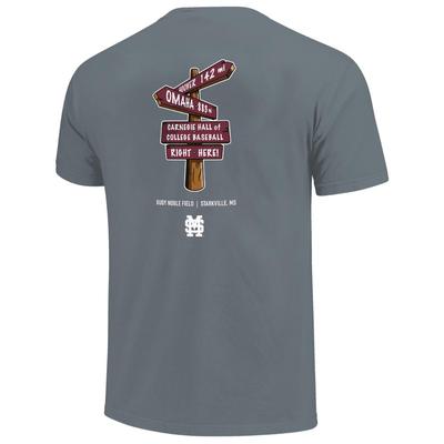 Mississippi State The Dude Destination Signs Pocket Comfort Colors Tee