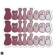  Mississippi State 3.25 Inch Retro Fade Rugged Sticker Decal