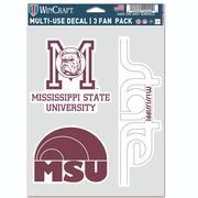  Mississippi State Vault 3- Pack Decals