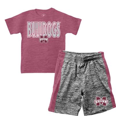 Mississippi State Toddler Tee and Contrast Short Set