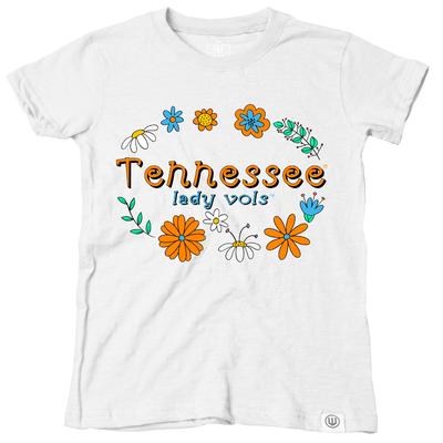 Tennessee Wes and Willy Lady Vols Infant Flower Design Blend Tee