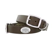  Mississippi State Zep- Pro Brown Leather Concho Dog Collar