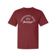  Mississippi State Summit Outline Arch Over Script Puff Comfort Colors Tee