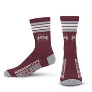  Mississippi State Youth 4 Stripe Deuce Socks