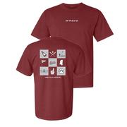  Mississippi State Summit Checker Icons City Comfort Colors Tee