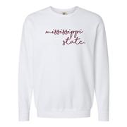  Mississippi State Summit Embroidered Lightweight Comfort Colors Crew