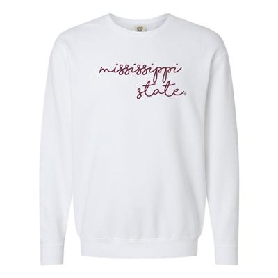 Mississippi State Summit Embroidered Lightweight Comfort Colors Crew
