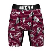  Mississippi State Cowbell Print Boxer Brief
