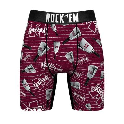 Mississippi State Cowbell Print Boxer Brief