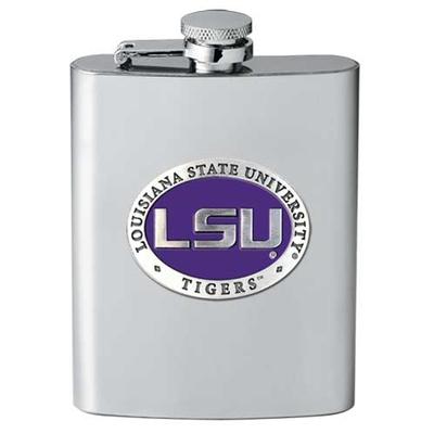 LSU Heritage Pewter Flask 
