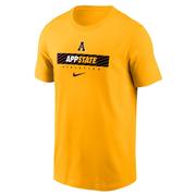  App State Nike Dri- Fit Cotton Team Issue Tee