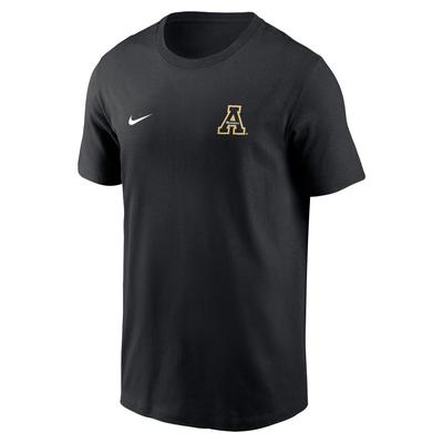 App State Nike Dri-Fit Legend Small Logo Tee BLACK