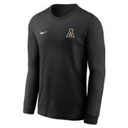  App State Nike Dri- Fit Legend Small Logo Long Sleeve Tee