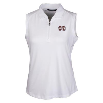 Mississippi State Cutter & Buck Women's Forge Stretch Sleeveless Polo