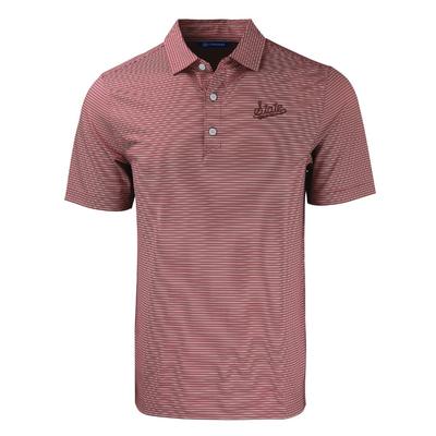 Mississippi State Cutter & Buck Forge Eco Double Stripe Stretch Recycled Polo