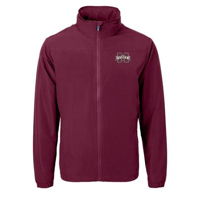 Mississippi State Cutter & Buck Charter Eco Recycled Full Zip Jacket