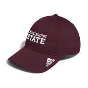  Mississippi State Adidas Wordmark Adjustable Slouch Cap