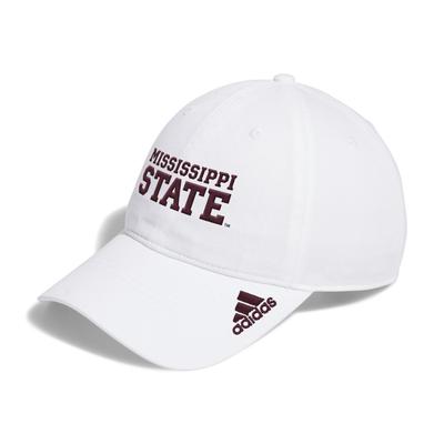 Mississippi State Adidas Wordmark Adjustable Slouch Cap