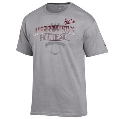 Mississippi State Champion Arch Over Tonal Football Tee