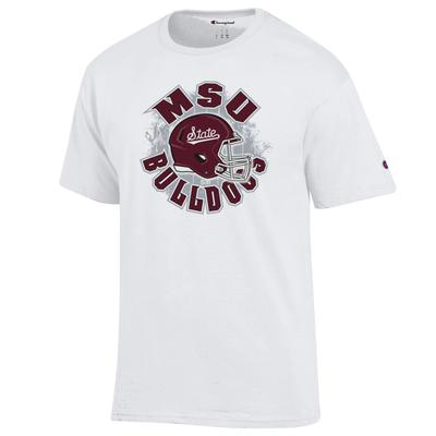 Mississippi State Champion Circle with Helmet Over Field Tee
