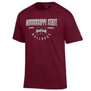  Mississippi State Champion Straight Over Logo Reverse Arch Tee