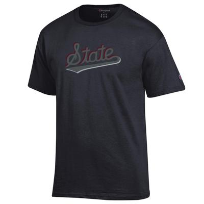 Mississippi State Champion Tonal with Shading State Script Tee
